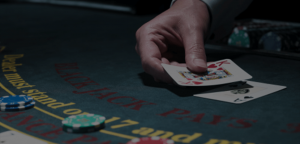 Blurred casino table