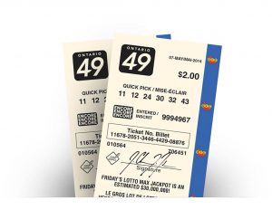 Two ONTARIO 49 tickets