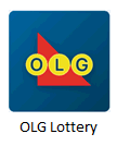 Logo Appli Loterie OLG en anglais