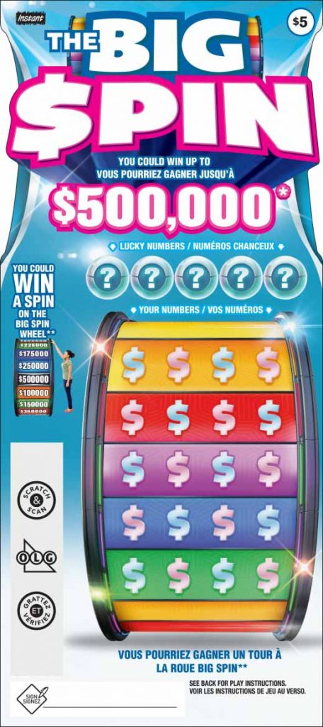 OLG the big spin instant ticket