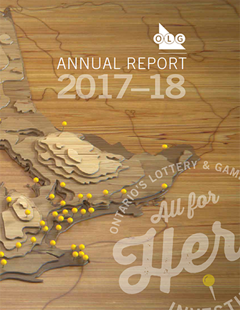 Couverture du rapport annuel d’OLG