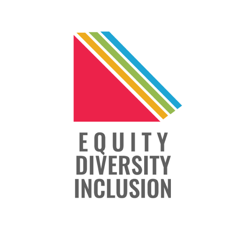 Triangular logo for Equity, Diversity, and Inclusion