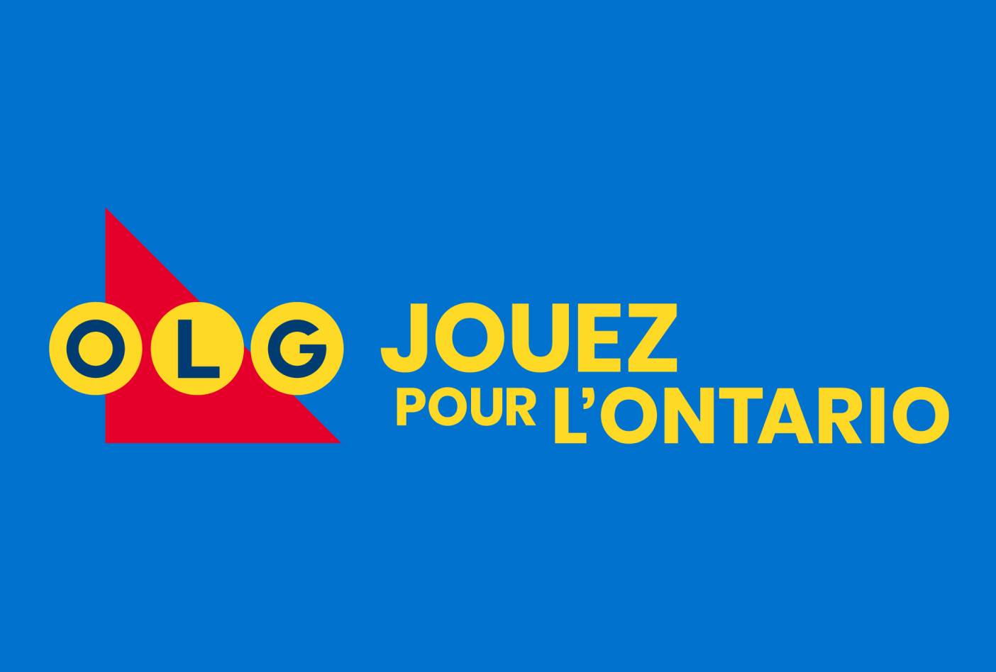 Logo de la Société des loteries et des jeux de l’Ontario avec mention Jouez pour l'Ontario.