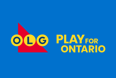Ontario Lottery and gaming Logo with mention play for ontario