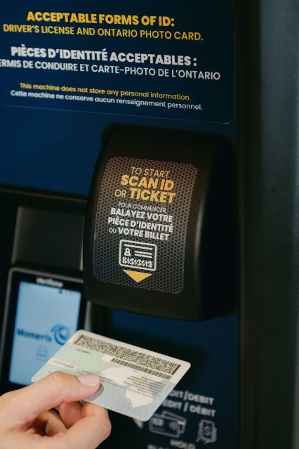 ID Verification on Self-Serve Lottery Terminal