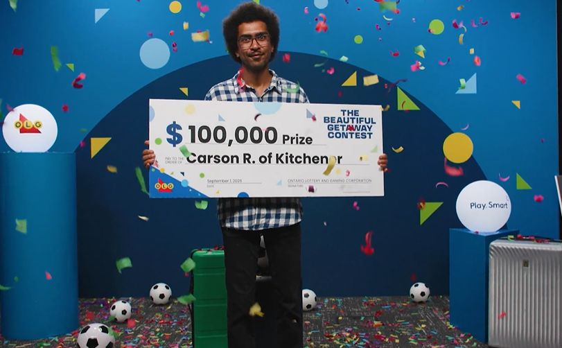 KITCHENER RESIDENT WINS  OLG’S $100,000 ‘THE BEAUTIFUL GETAWAY’ CONTEST